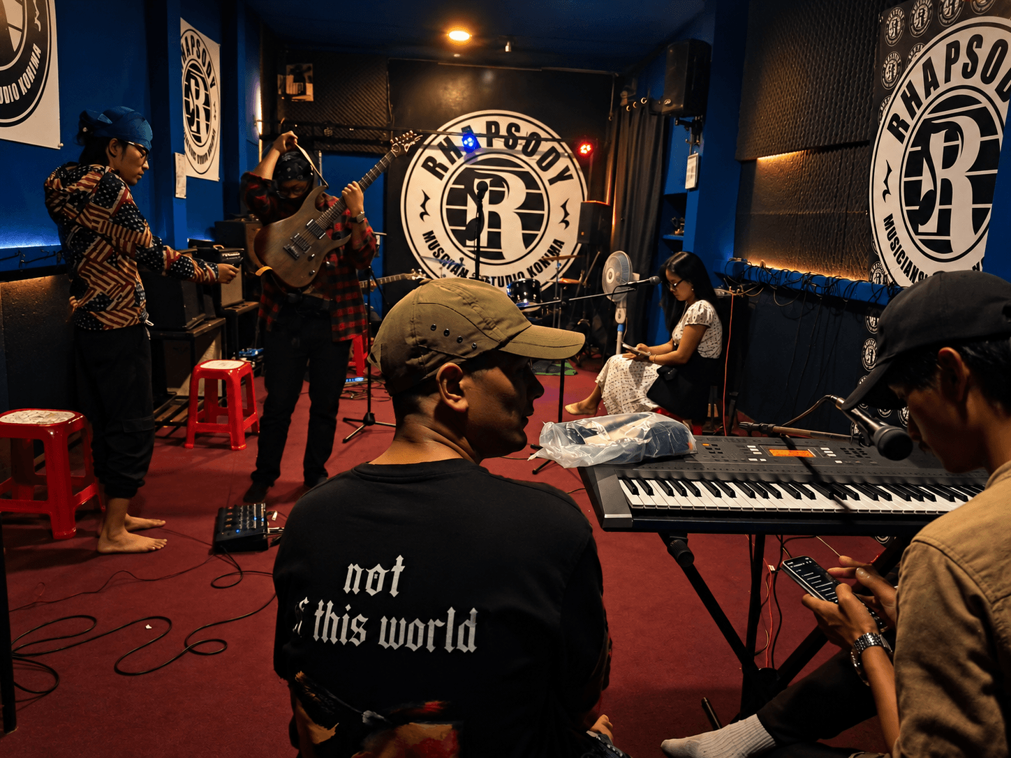 Rehearsing new material